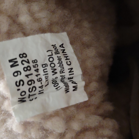 Sperry Top Sider Winter Rain/Snow Duck Boots, women's 9, wool lining - Picture 7 of 7